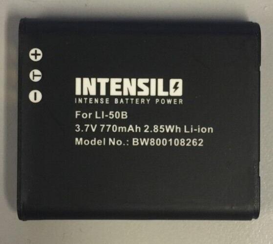 Battery for Olympus LI-50B 3,7V 770mAh / 3,4Wh Li-Ion