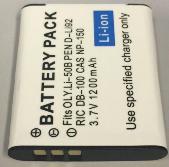 Battery for Olympus LI-50B 3,7V 1200mAh / 3,4Wh Li-Ion