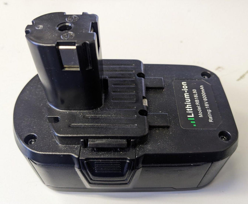 Replacement RB18L50 Battery 6000mAh 18V for Ryobi