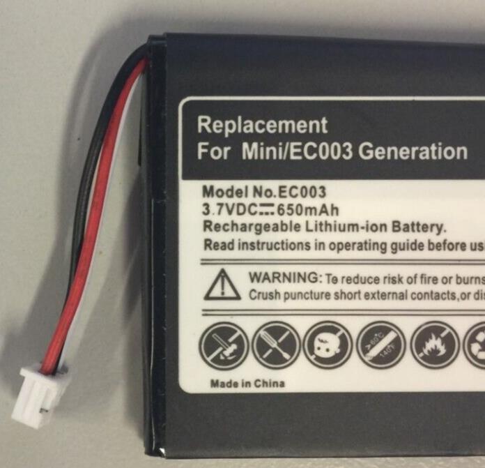 3.7V battery for APPLE IPOD Mini EC003 Generation 650mAh