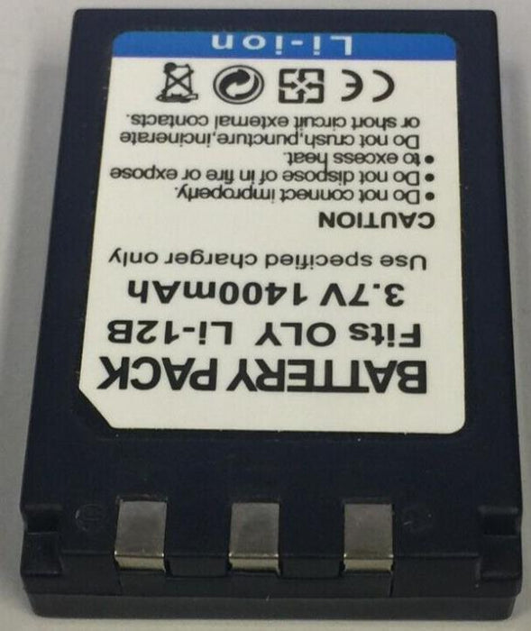 Battery For OLYMPUS LI-12B Camera Battery 1400mAh