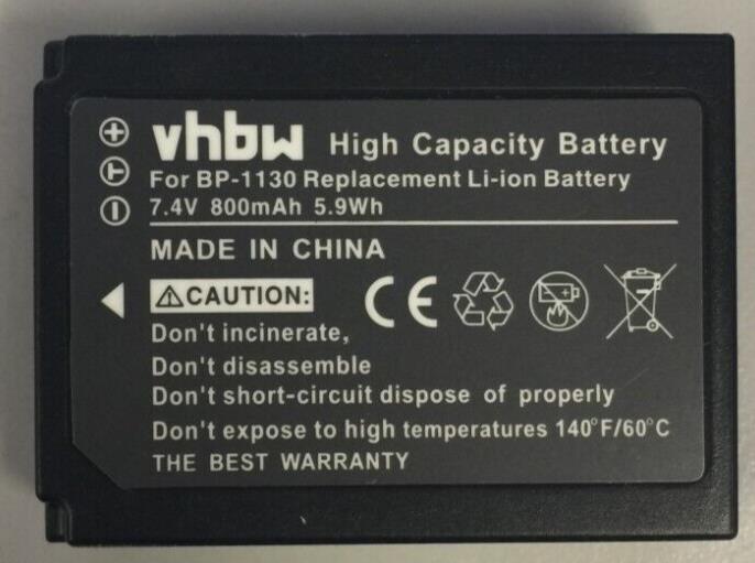Samsung Replacement BP1130 Battery 800mAh