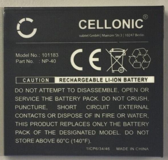 Replacement Battery for Fujifilm NP-40 750mAh