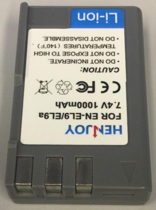 Henjoy Battery for Nikon EN-EL9 EL-EL9e 1000mAh NEW