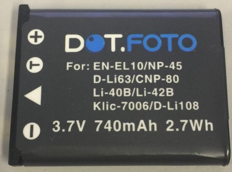 DotFoto Battery Replacement Olympus Li-40B Li-42B