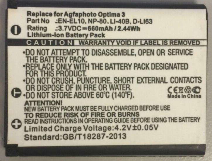 Battery Replacement For Olympus Li-40B Li-42B 660mAh