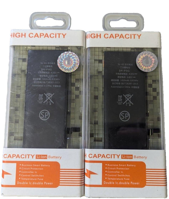High Capacity Battery FOR iP6G x2