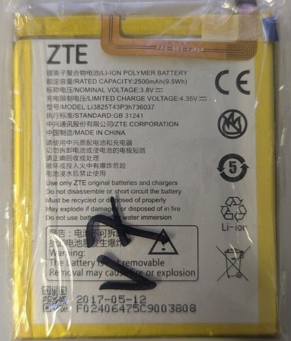 ZTE Li3825T43P3h736037 Replacement Phone Battery For V7 Genuine Original