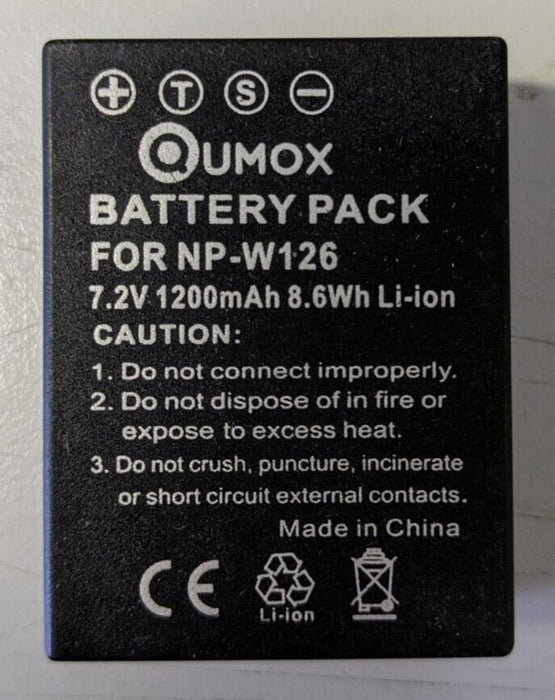 Replacement NP-W126 Battery 1200mAh for Fuji NEW