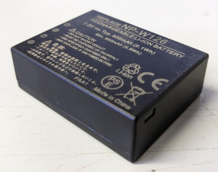 Replacement NP-W126 Battery 850mAh for Fuji NEW