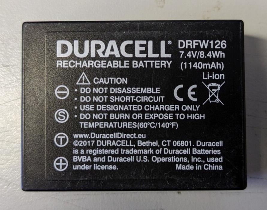 Replacement NP-W126 Battery 1140mAh for Fuji NEW