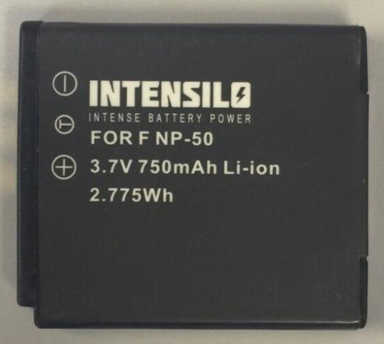 Battery INTENSILO for Fuji / Fujifilm NP-50  3.7V  750mAh  2.8Wh
