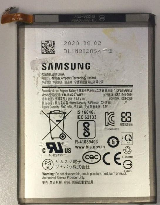 Battery Internal EB-BM207ABY Samsung Galaxy M21 M31 M30S 6000 MAH