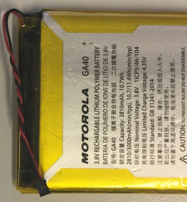 Genuine Motorola GA40 Battery 3000mAh USED