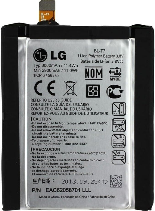 Genuine Original LG BL-T7 Replacement Battery 3000mAh For G2 D800 D802 D803