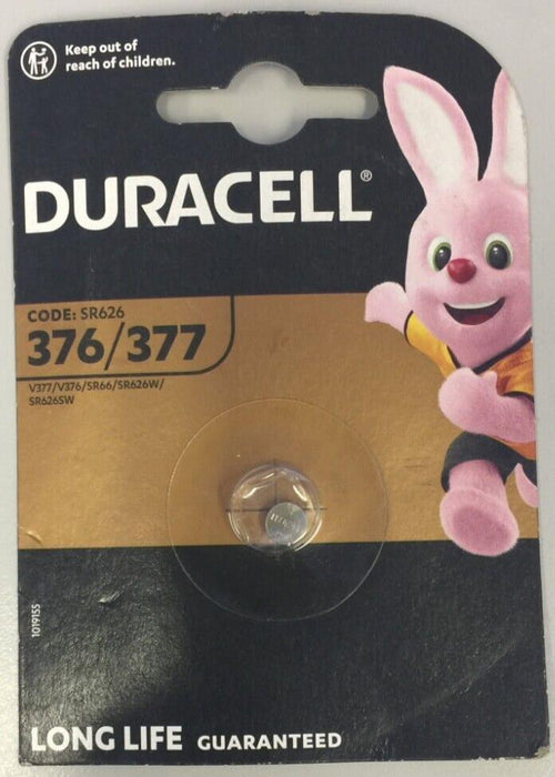 3 x Duracell 377 Watch Batteries Silver Oxide Battery Button Coin D377 AG4 376
