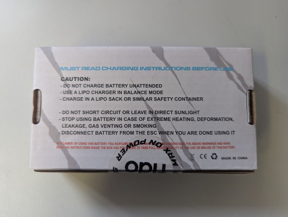 Fido LipoMaxx RC Racing Battery 7400mah 3.7V 1S 1/12