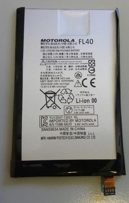 Used FL40 Battery for MOTOROLA MOTO X PLAY / DROID MAXX 2 XT1560 XT1562 XT1563