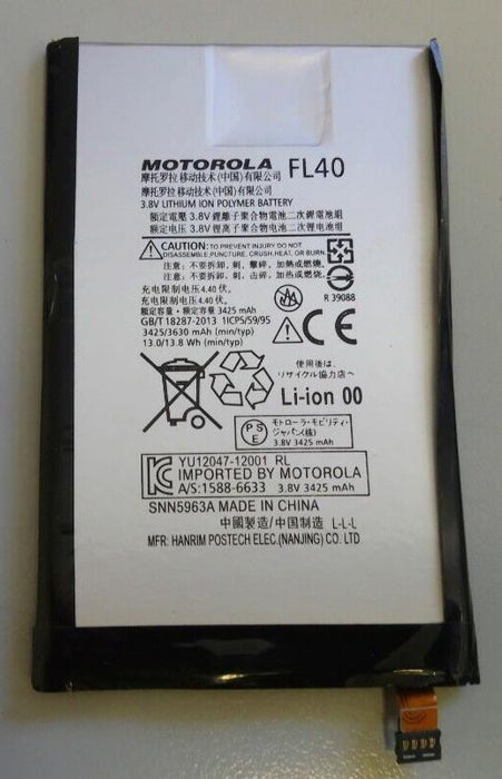 Used FL40 Battery for MOTOROLA MOTO X PLAY / DROID MAXX 2 XT1560 XT1562 XT1563