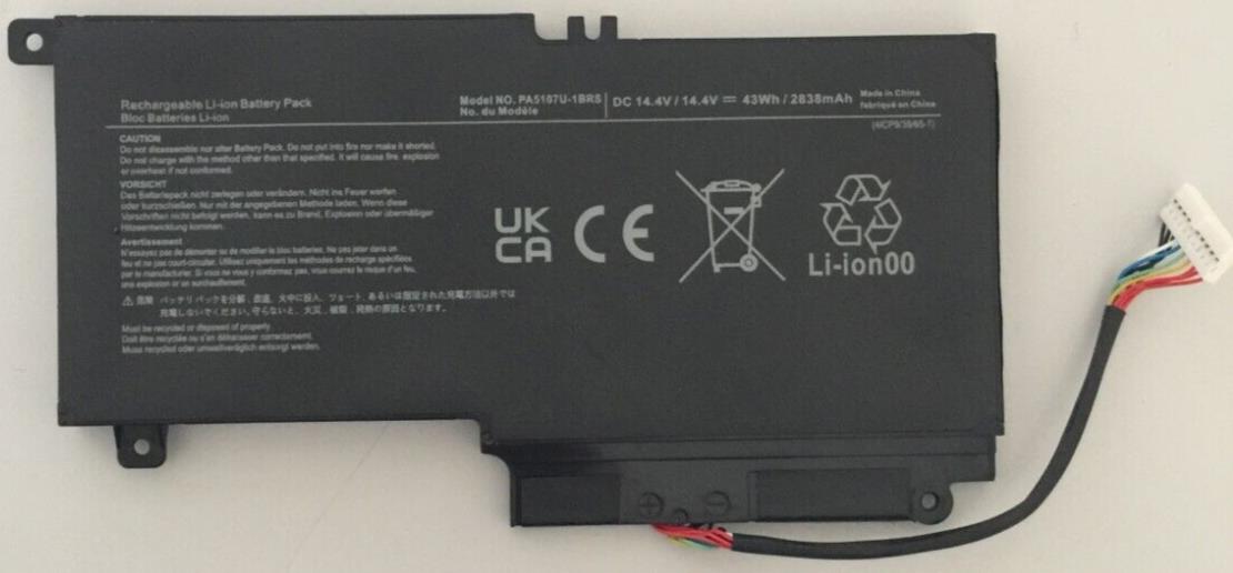 PA5107U-1BRS Laptop Battery Replacement for Toshiba 2838mAh