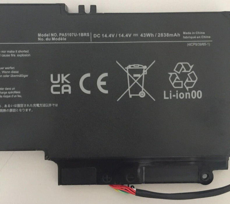PA5107U-1BRS Laptop Battery Replacement for Toshiba 2838mAh