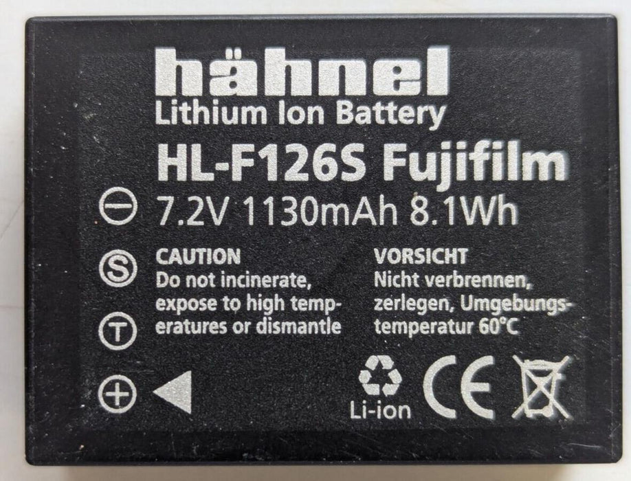 Hahnel HL-F126S Replacement Li-ion Battery 1130mAh 7.2V