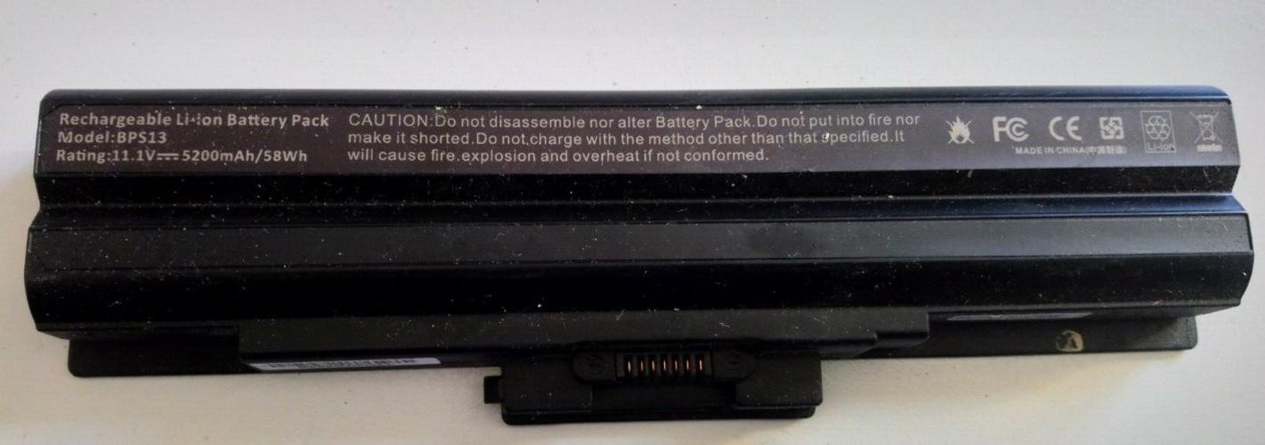 Used Battery for Sony Vaio VGP-BPS13/Q VGP-BPS13A/Q VGP-BPS13B (5200mAh)