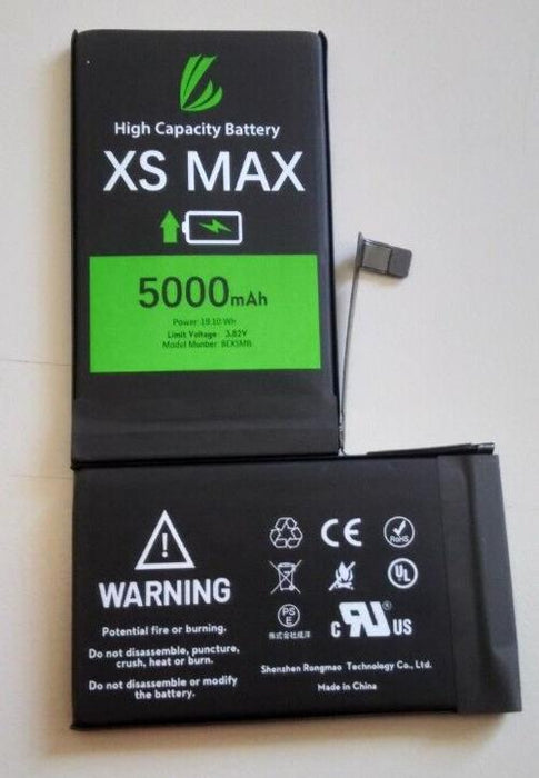 LL TRADER For iPhone Xs Max Battery 5000mAh Internal High Capacity Replacement