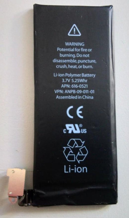 Used Battery for Apple MD440LL/A, iPhone 4G 32GB, A1332, 616-0521, 616-0520