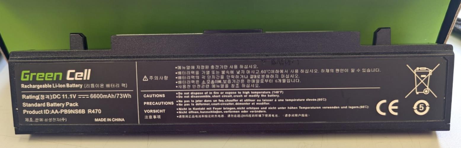 Green Cell SA02 notebook spare part Battery 6600mah