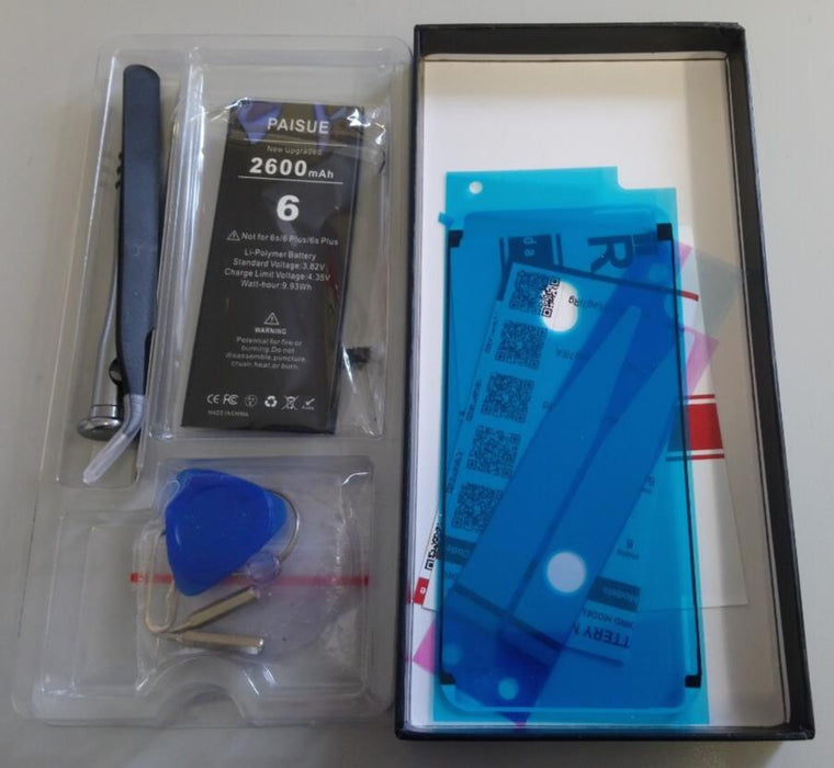 Paisue Replacement Battery for Apple iPhone 6 – 2600mAh - Tools and Adhesive inc