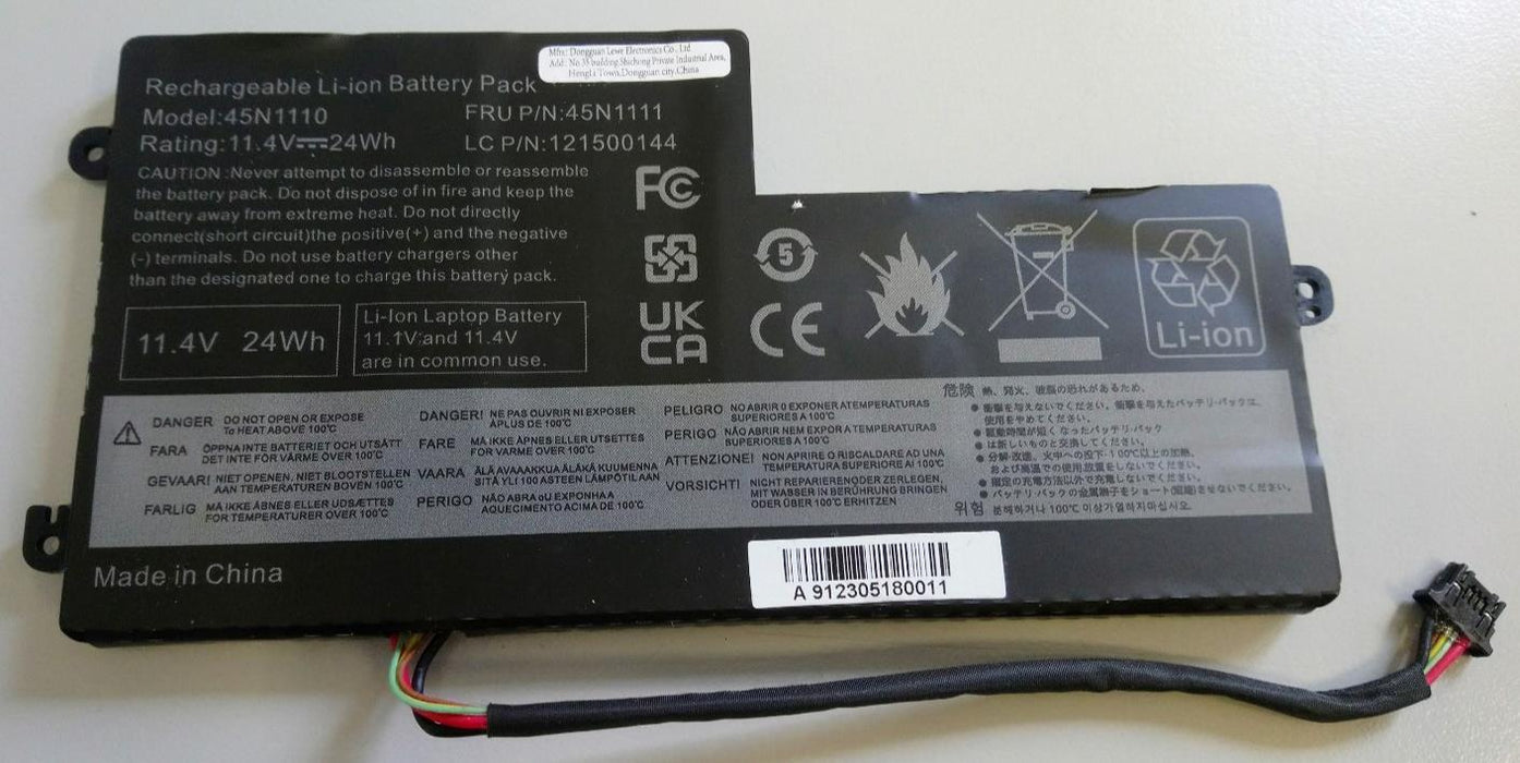 Replacement 45N1110 Battery for Lenovo ThinkPad x240 x250 x260 x270