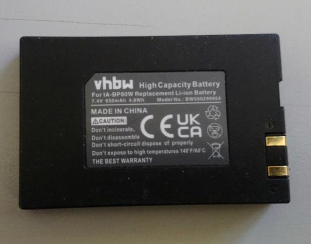 New VHBW IA-BP80W Liion Battery FOR Samsung DIGITAL Camera Camcorder 7.4V 650mAh
