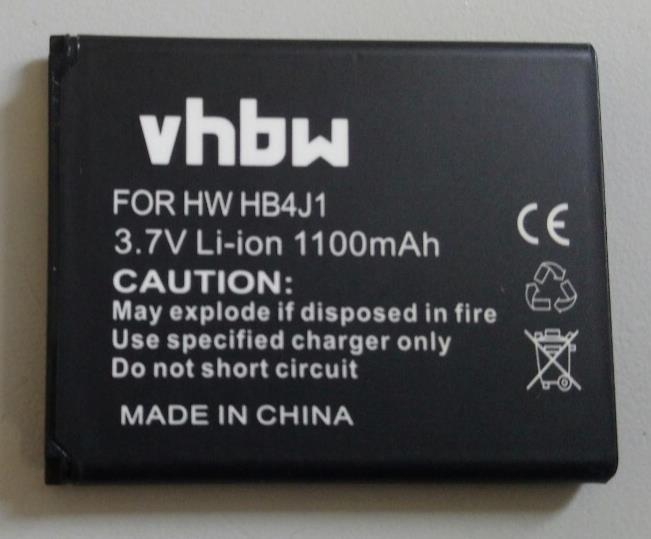 New VHBW 1100mAh Replacement battery for HUAWEI C8500S HB4J1