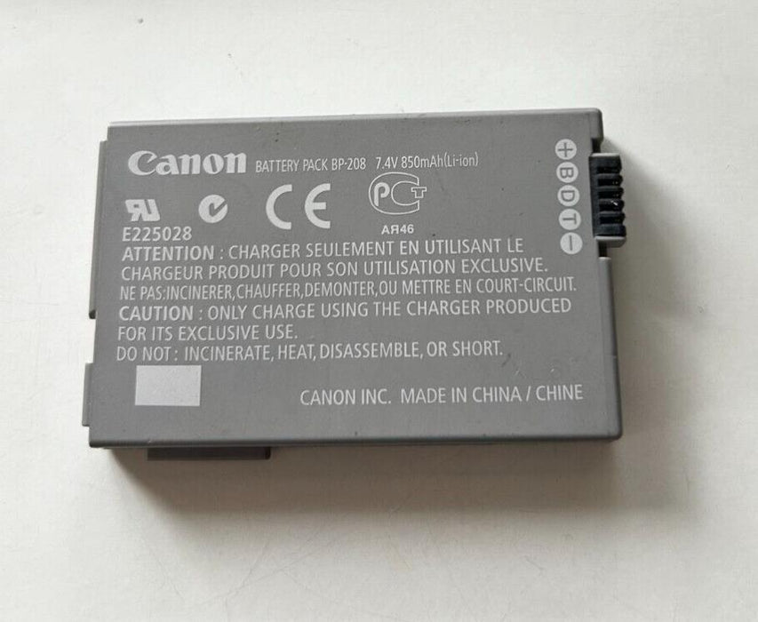 Canon BP-208 850 mAh Li-ion Battery for Elura & DVD Camcorders (0802B002) (pp)