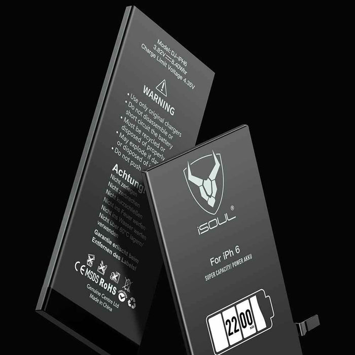 iSoul Replacement Battery Compatible for iPhone 6 Li-Polymer 2200 mAh