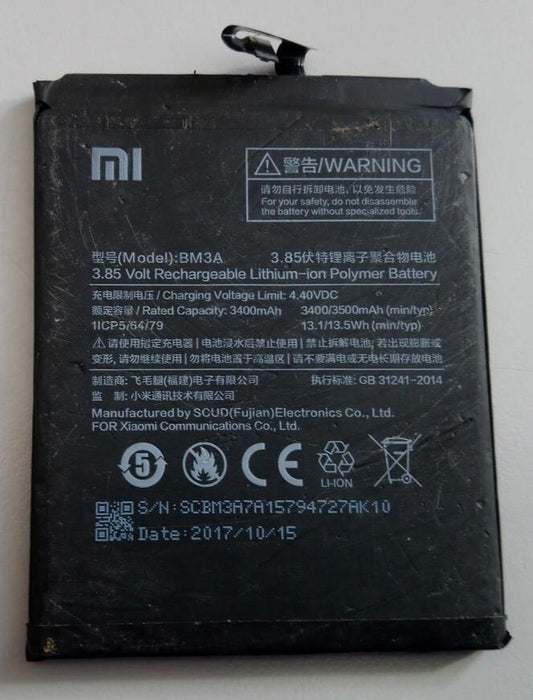 Used Original Replacement Battery for  XIAOMI REDMI NOTE 3 (BM3A)