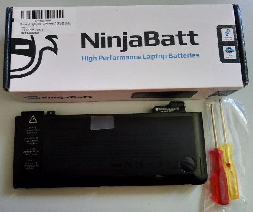 NinjaBatt Battery A1322 Compatible with Apple MacBook Pro 13" (2009)