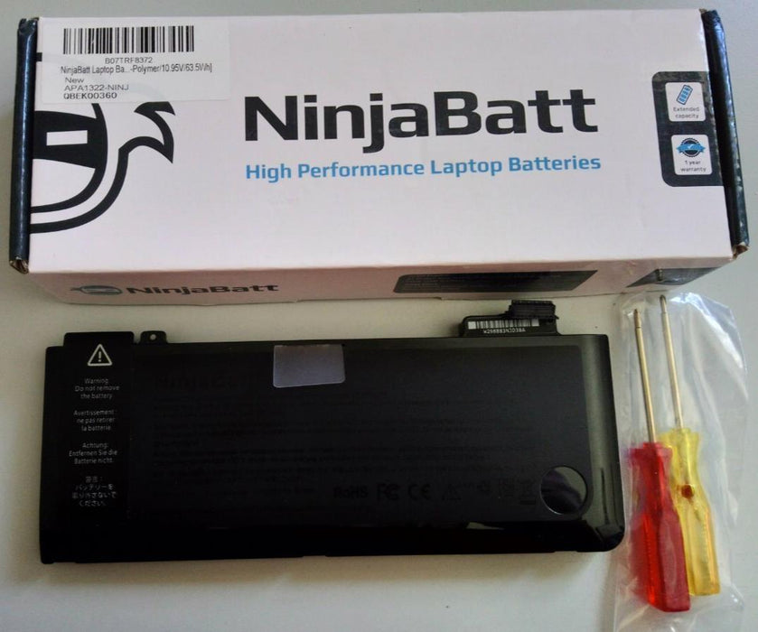 NinjaBatt Battery A1322 Compatible with Apple MacBook Pro 13" (2009)