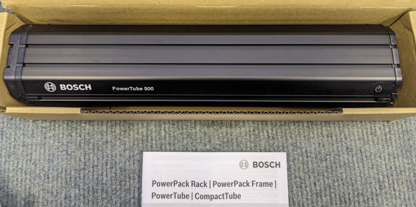 Original Bosch Powertube 500 - Vertical, LION Battery 36V 13.4Ah (500Wh)