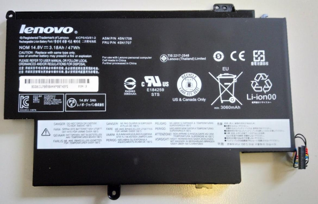 Genuine Lenovo Yoga 12 S1 S240 Original Battery 45N1704 45N1705 45N1706 45N1707