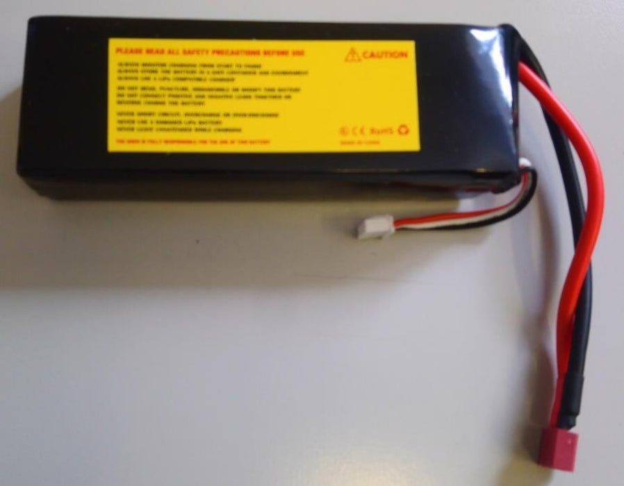 RCS Racing 3S 11.1V Battery 6000mAh 80C with Deans Style Red T Connector