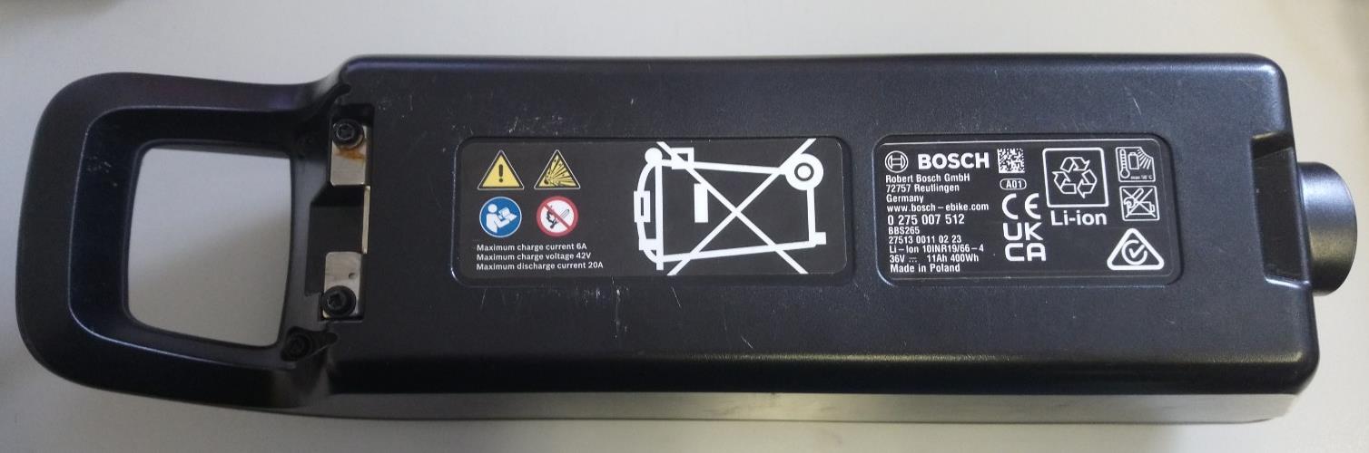 Original Bosch Powerpack 400, Lion E-Bike Battery 36V 11Ah (400Wh)