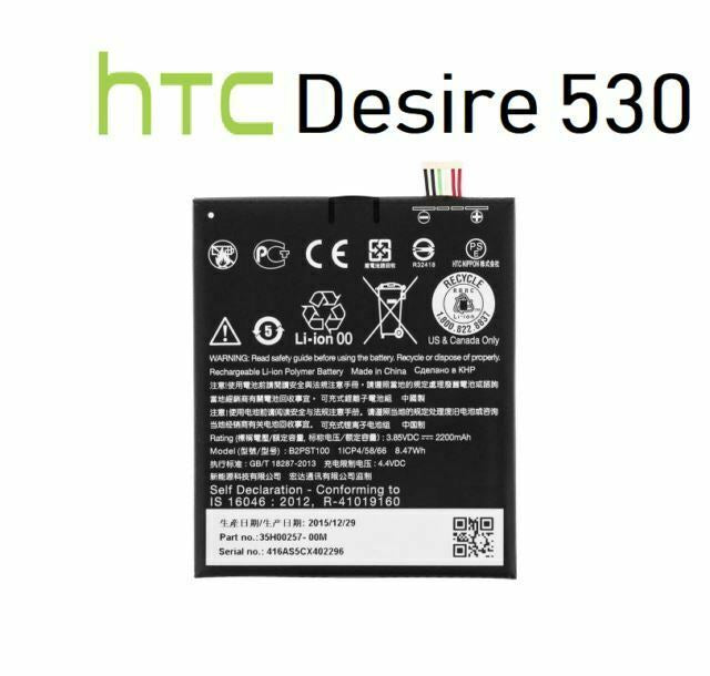 For HTC Desire 530 628 630 650 Battery Internal Replacement B2PST100 2200mAh New