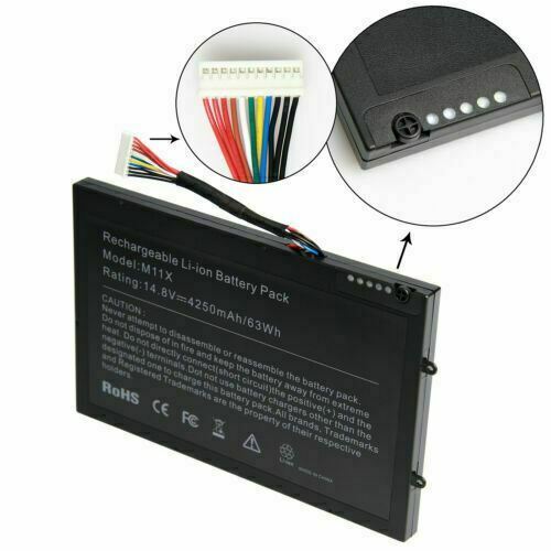Replacement Battery For DELL Alienware M11x M14x R1 R2 R3 8P6X6 P06T PT6V8 T7YJR