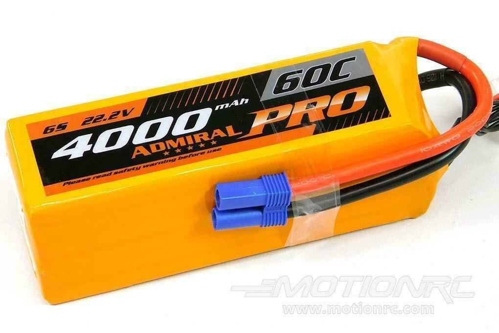 Admiral Pro Series 4000mAh 6S 60C LiPo Battery with EC5 Connector - EPR40006PRO