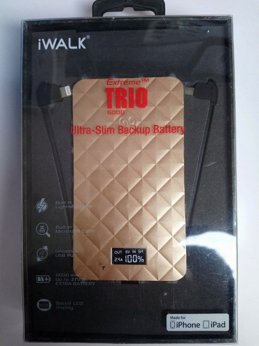 iWALK Extreme Trio 6000 Ultra Slim Backup Battery