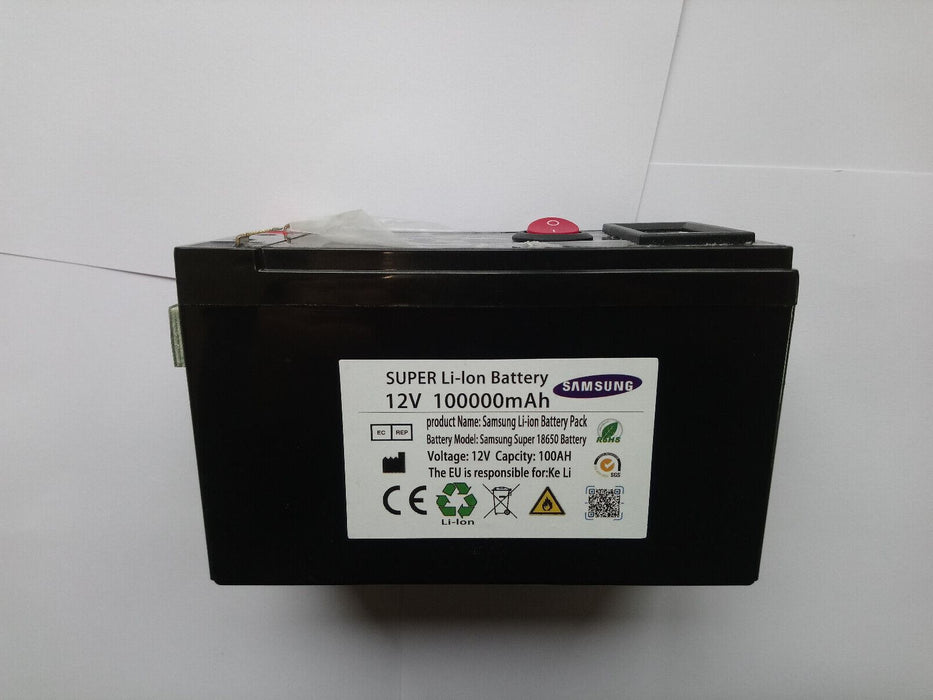 Super Li-Ion Battery 12v 100000mAh