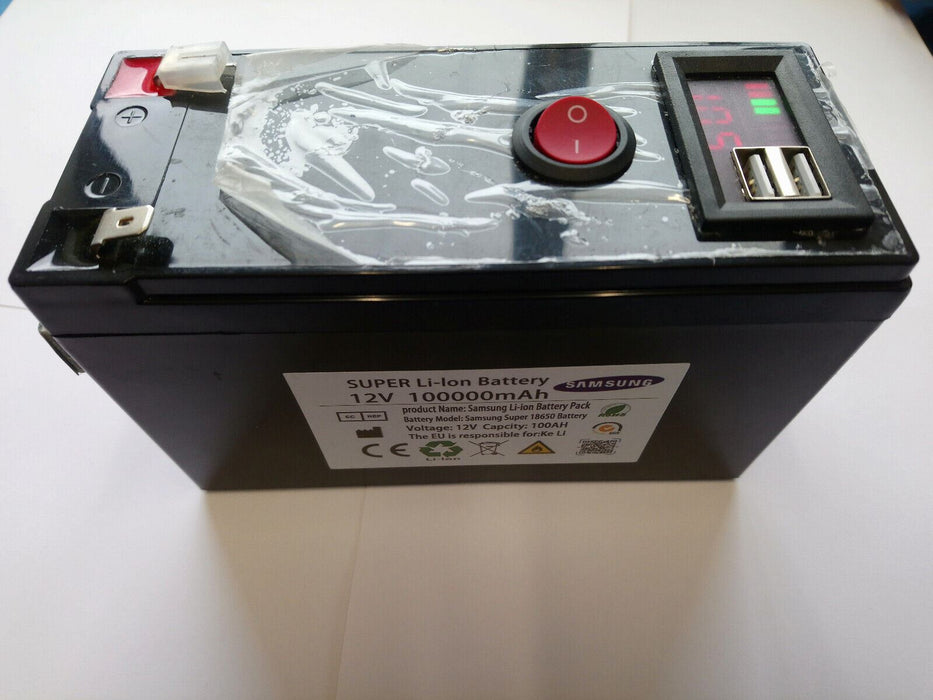 Super Li-Ion Battery 12v 100000mAh