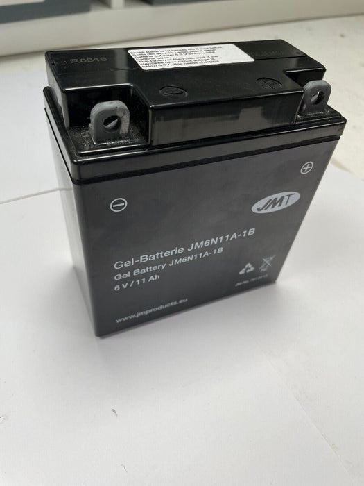 JMT 6N11A-1B 6v 11Ah Gel Battery New